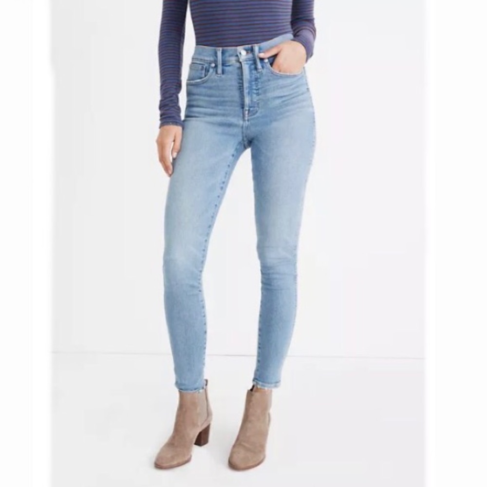 Madewell 10” High Rise Skinny Jeans Hamden Wash